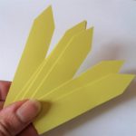 Etiquettes de marquage de semis jaunes