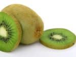Actinidia delicious - Coupe d'un kiwi