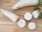 Radis Daikon - Coupe d'une racine