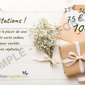 Carte-cadeau, bon d'achat, acheter carte cadeau, carte cadeau jardinerie, carte cadeau plantes, bon d'achat jardinerie