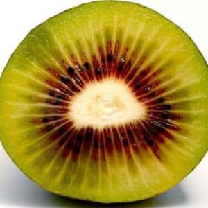 Pulpe jaune à cœur rouge d'Actinidia deliciosa